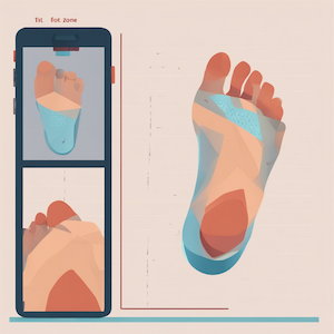 Illustration des zones réflexes du pied